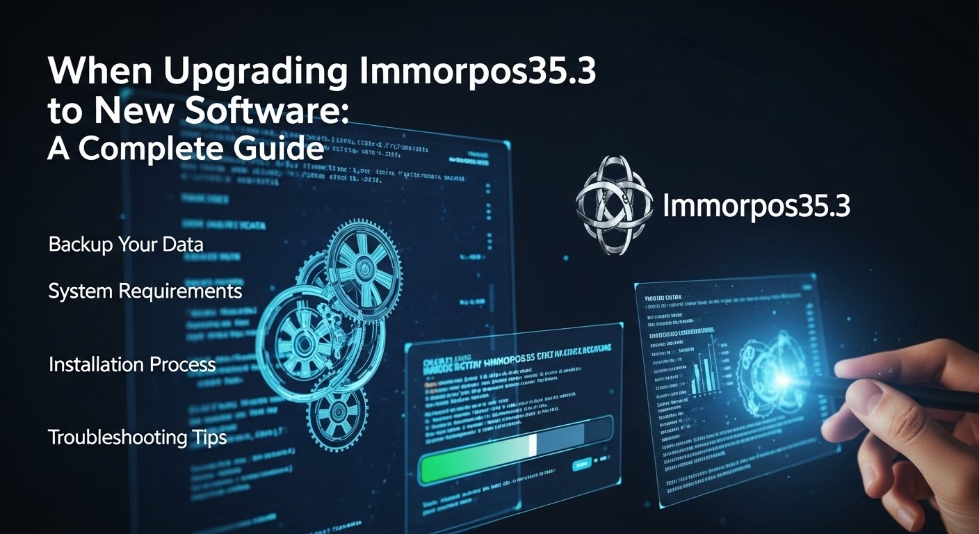 When Upgrading Immorpos35.3 to New Software: Key Considerations